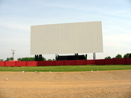 Capri Drive-In Theatre - Screen Front - Photo From Water Winter Wonderland